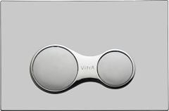 VitrA Sirius 740-0485 Kumanda Paneli, Parlak Krom, Mat Krom
