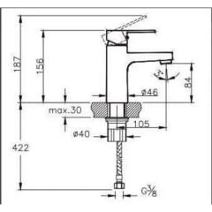 Artema Artema Nora S Lavabo Bataryası Krom A42878