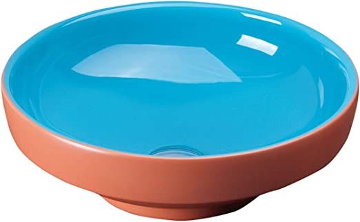 VitrA Water Jewels 4334B449-0016 Çanak Lavabo, VitrA Clean, 40 cm, Terrakota-Turkuaz