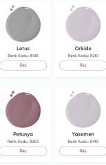 Bi’Boya 4169 Mat Trendy Su Bazlı, Silikonlu, Silinebilir Mat İç Cephe Boyası