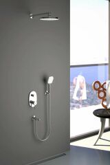 Teska Tenedos Krom İki Yönlü Ankastre Banyo Bataryası Seti AS2300