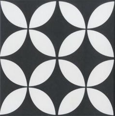 Yurtbay Stamp 20X20 Siyah Mat Yer Duvar Seramiği S17612 - Paket içi 0,68m2 Ürün Minimum Alım 6,8m2