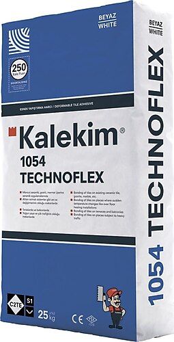 KALEKİM 1054 TECHNO FLEX BEYAZ & GRİ YAP.25KG (C2TES1)