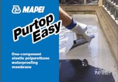 MAPEI PURTOP EASY  BUCKETS 25 KG Tek Bileşenli Elastik Poliüretan Su Yalıtım Malzemesi
