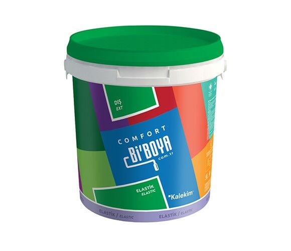 Bİ'BOYA 4110 Bi’Boya Elastik Comfort  Ekstra Elastik Formüle Sahip, Akrilik Emülsiyon Esaslı, Su Geçirimsiz, Uzun Ömürlü, Mat Son Kat Dekoratif Dış Cephe Boyası