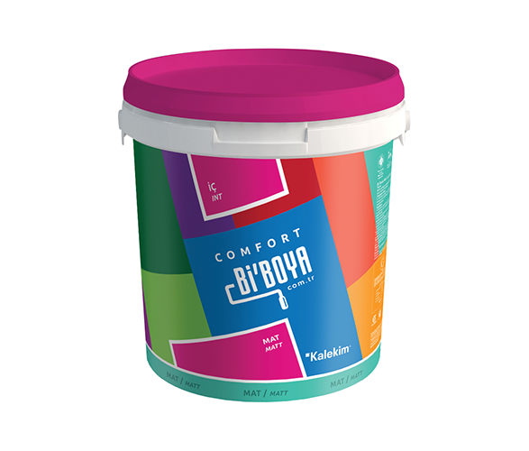 Bi’Boya 4156 Mat Comfort Su Bazlı, Silikonlu, Silinebilir Mat İç Cephe Boyası.