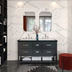 Kalebodur MPB-R3456Parlak Calacatta Calma Porselen Karo 60*120 (Kutu İçi 1,44m2) Bu Ürün Minumum Alım 10,08 m2