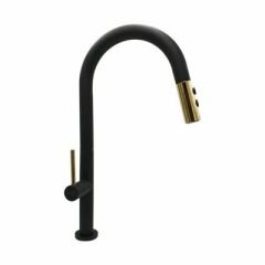 Pure Concept  Siyah Altın Spiralli Mutfak Eviye Bataryası