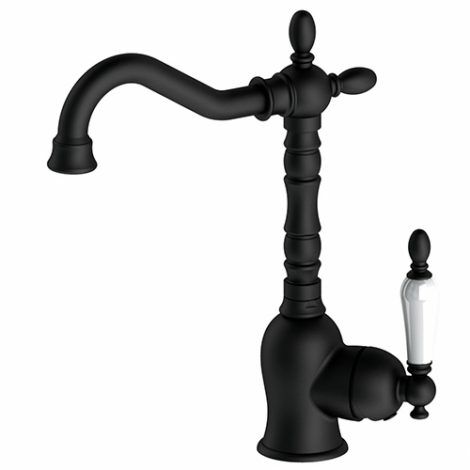 GPD Siyah Retro Tek Gövde Lavabo Bataryası MTL180-S