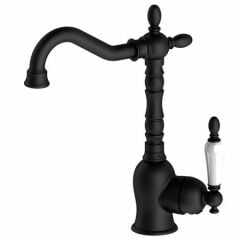 GPD Siyah Retro Tek Gövde Lavabo Bataryası MTL180-S