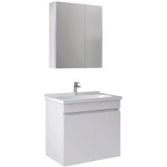 Kale Krea 65 Cm Kapaklı Beyaz Banyo Dolabı Takımı 610100200921