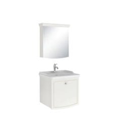 Kale Arte+ Banyo Dolabı Seti Mat Beyaz Krom Kulplu 65cm 610100200764