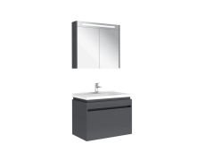 Kale Idea 2.0 80 Cm Parlak Antrasit Tek Çekmeceli Banyo Dolabı Takımı 610100200491