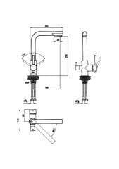 KALE PURE SU ARITMA ÇIKIŞLI MUTFAK BATARYASI 410200505053