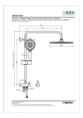 Eca Dalia Plus Teleskobik Kolonlu Duş Sistemi 102158040