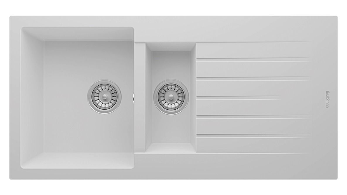 REALSTONE GRANİT EVİYE P005 TROYA 100 Beyaz