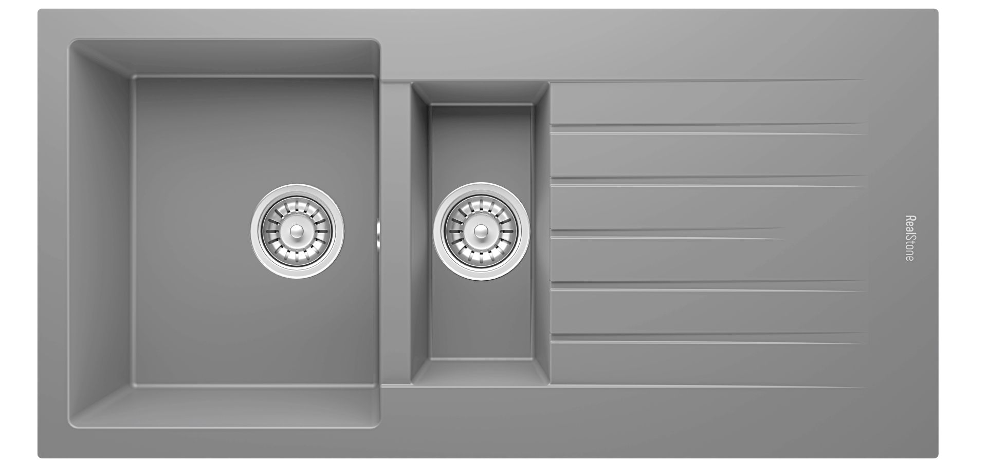 REALSTONE GRANİT EVİYE P005 TROYA 100 Gri