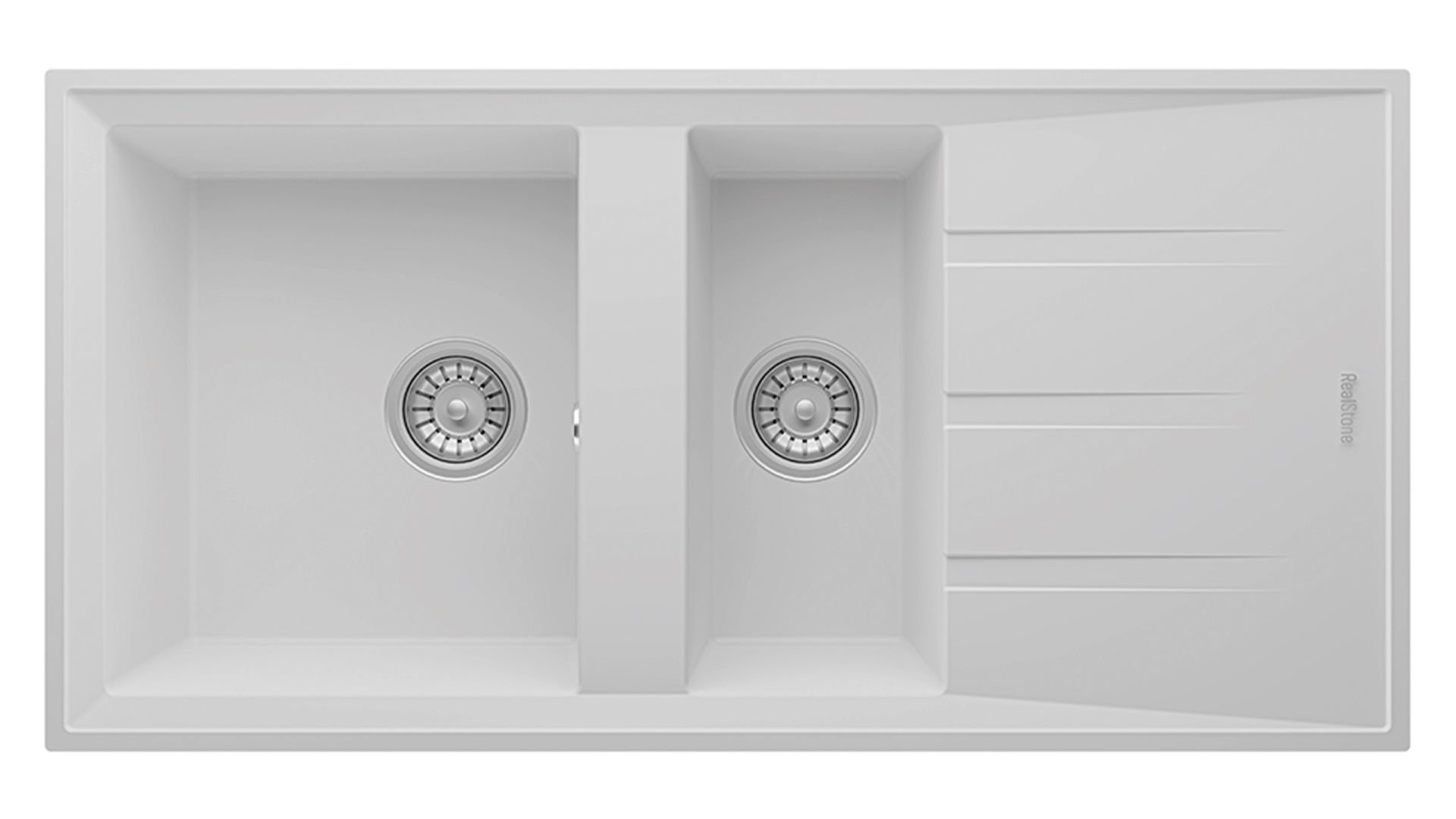 REALSTONE GRANİT EVİYE P013 SALDA 100 Beyaz