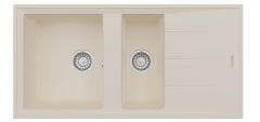 REALSTONE GRANİT EVİYE P013 SALDA 100 Krem