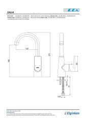 ECA DALİA LAVABO BATARYASI KUĞU BORULU 102188134